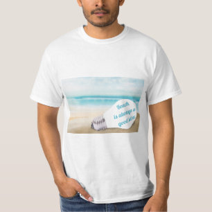 Camiseta Praia é sempre uma boa ideia, verão