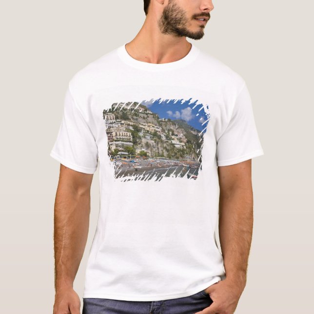 Camiseta Praia em Positano, Campânia, Itália (Frente)