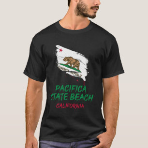 Camiseta Praia Estadual de Pacifica Califórnia Mancha de Ti
