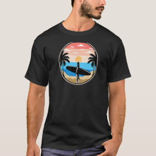 Camiseta Praia Estilo de Vida Navegando Mais Praia Sunset S