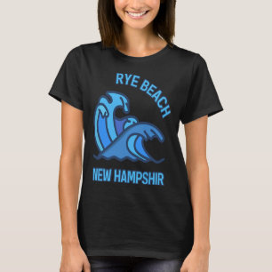 Camiseta Praia Gráfica Rye New Hampshire Pocket Wave Souven