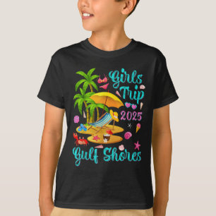 Camiseta Praia Gulf Shores Alabama Férias de Verão Garotas
