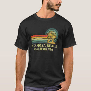 Camiseta Praia Hermosa Califórnia Férias em Família Vintage