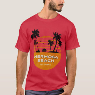 Camiseta Praia Hermosa Califórnia Verão Vintage Surfista Va