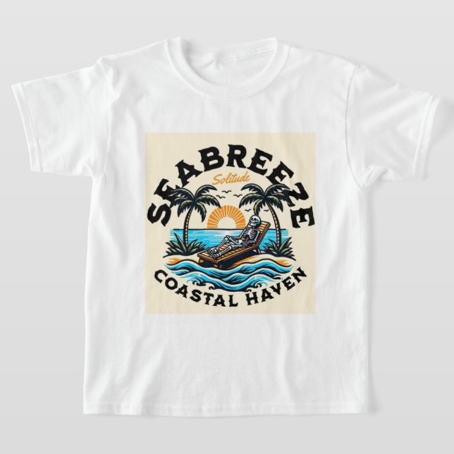 Camiseta praia infantil (Postura )