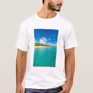 Camiseta Praia ladeada por palmeiras, Tonga