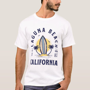 Camiseta Praia Laguna Califórnia Surf Verão Férias Vinta