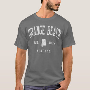 Camiseta Praia Laranja AL Esportes Atléticos Vintage JS01 V