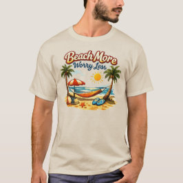 CAMISETA PRAIA MAIS PREOCUPAÇÃO MENOS