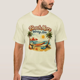 CAMISETA PRAIA MAIS PREOCUPE MENOS