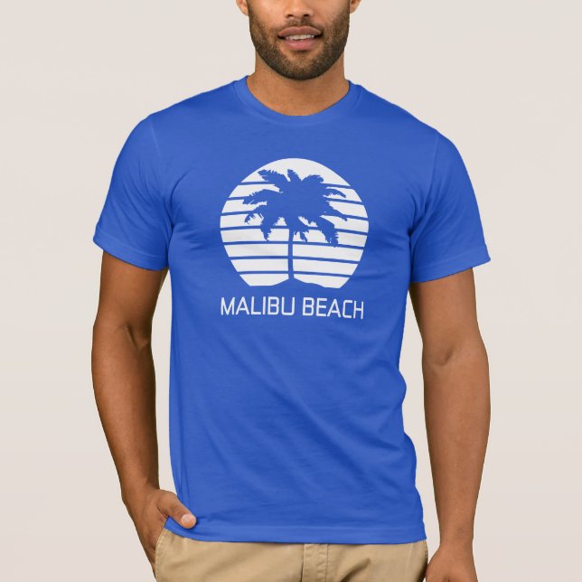 Camiseta Praia Malibu Retro (Frente)