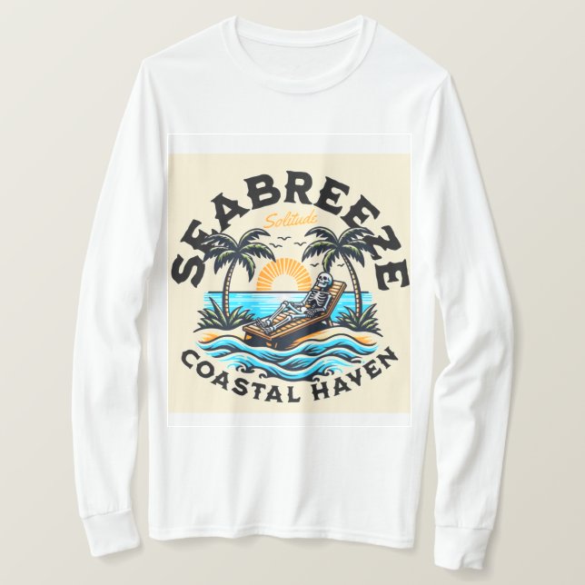 Camiseta praia masculina (Frente do Design)