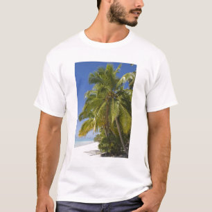 Camiseta Praia na ilha One Foot, Aitutaki, Ilhas Cook
