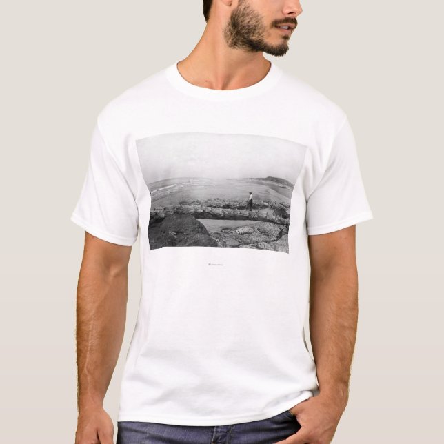 Camiseta Praia norte, praia natural da ponte do pé de WA (Frente)
