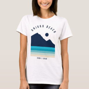 Camiseta Praia Onjuku Chiba Japão Retro Vintage