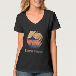 Camiseta Praia para Homens Verão Quebra Aloha Beach