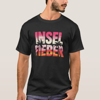Camiseta Praia Paraíso de Férias Insolação do Pôr do Sol