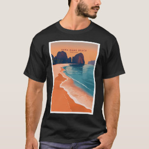 Camiseta Praia Phra Nang Serenidade Tailândia - Ilustração
