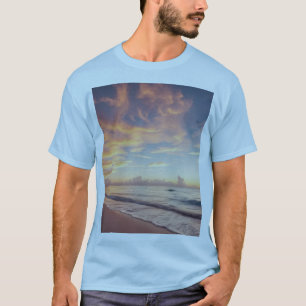Camiseta Praia Pôr do Sol Tropical