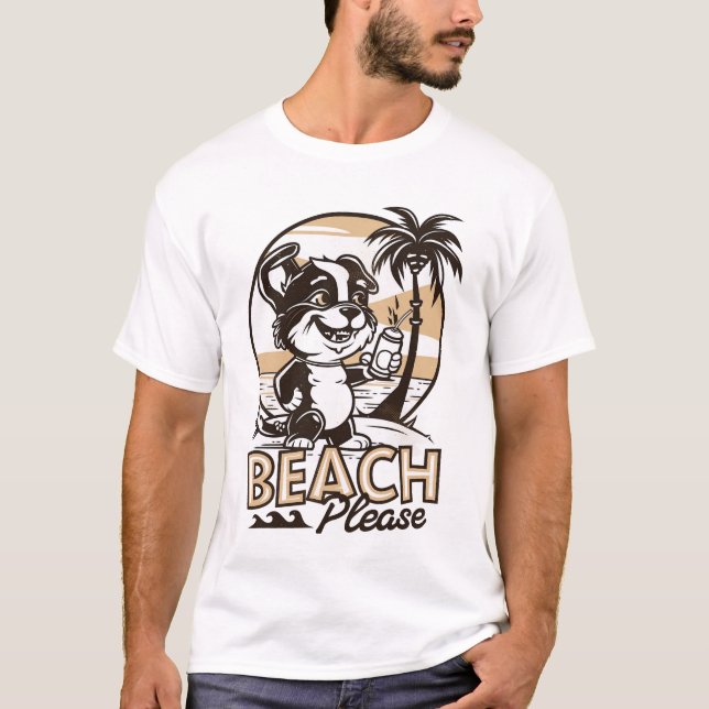 Camiseta Praia, por favor (Frente)