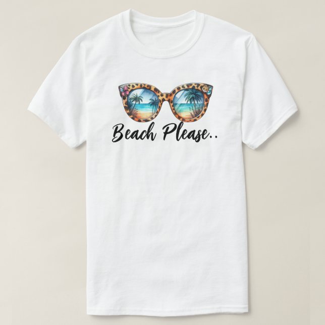 Camiseta Praia, por favor (Frente do Design)