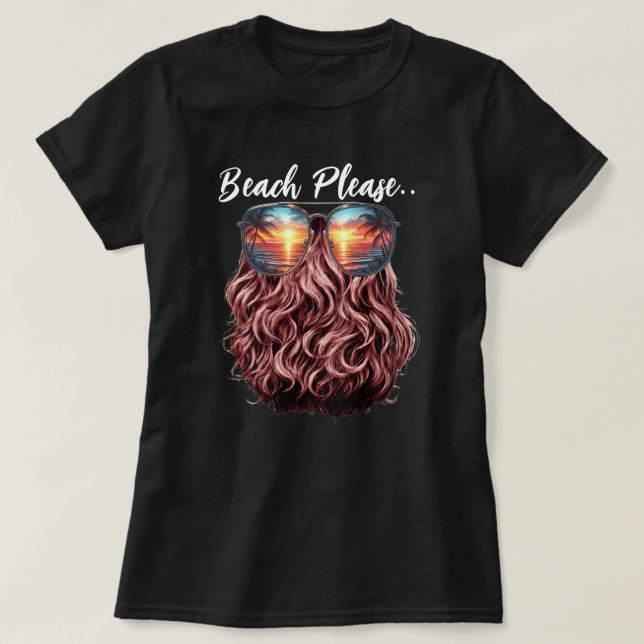 Camiseta Praia, por favor (Frente do Design)