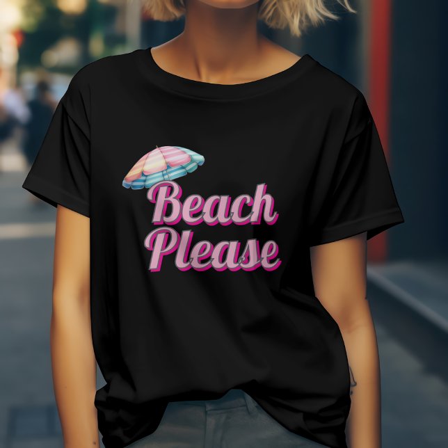 Camiseta Praia, por favor (Criador carregado)