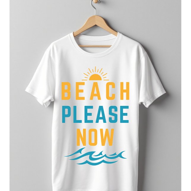 Camiseta Praia, por favor (Criador carregado)
