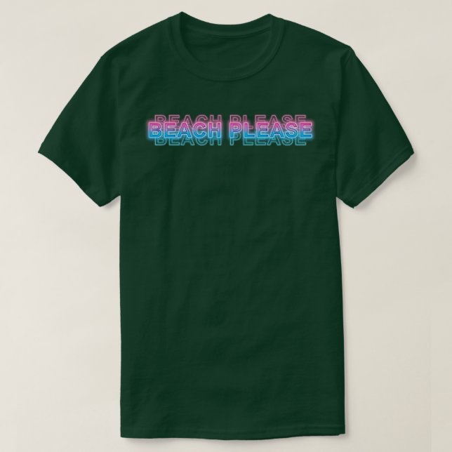 Camiseta Praia, por favor (Frente do Design)