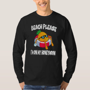 Camiseta Praia Por Favor Estou De Lua De Mel Abacaxi Fruta