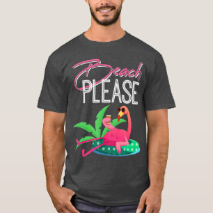 Camiseta Praia Por Favor Mulheres Engraçadas em Mens para