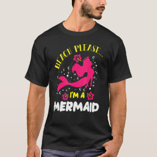 Camiseta Praia, Por Favor, Sou Um Mito De Mar De Cauda De P