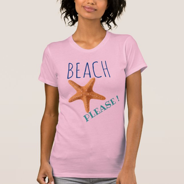Camiseta Praia, Por Favor! Starfish T-Shirt (Frente)