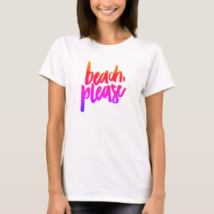 Camiseta Praia, Por Favor, Tank Topo