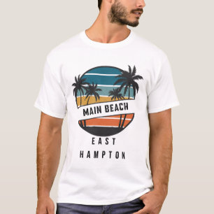 Camiseta Praia Principal Retro East Hampton Prancha de Surf