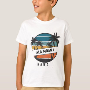 Camiseta Praia Retro Ala Moana Havaí Surfboard Surfando