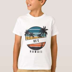 Camiseta Praia Retro Ke'e Havaí Surfboard Surfando 