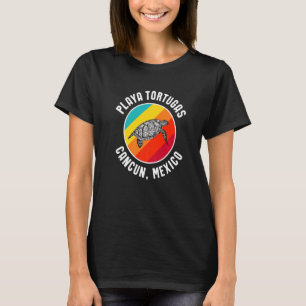 Camiseta Praia Retro Tortugas Turtle Beach Férias Cancun