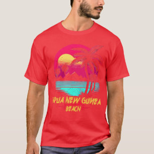 Camiseta Praia Retrowave Beach Papua New Guiné