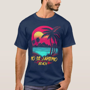Camiseta Praia Retrowave do Rio de Janeiro