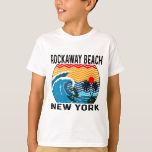 Camiseta Praia Rockaway Nova York Surfe Prancha de Surfe
