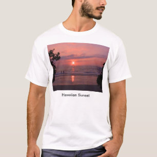 Camiseta Praia Romântica do Oceano Sunset Havaiano