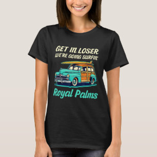 Camiseta Praia Royal Palms Califórnia Surf Mulheres Homens 