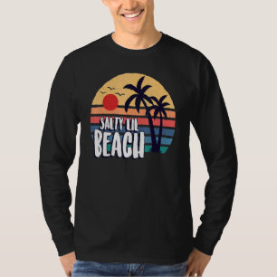 Camiseta Praia Salgada Lil Verão Retro Vintage Garotas Féri