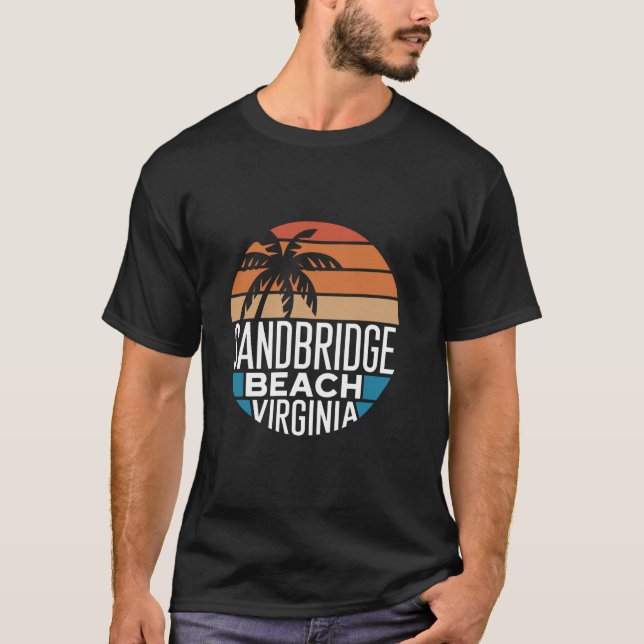 Camiseta Praia Sandbridge EUA Virgínia (Frente)