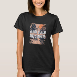 Camiseta Praia Sandy E Pôrs do sol De Férias Ocean Trip Bea