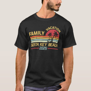 Camiseta Praia Siesta Key Flórida Férias em Família 2025 Ve