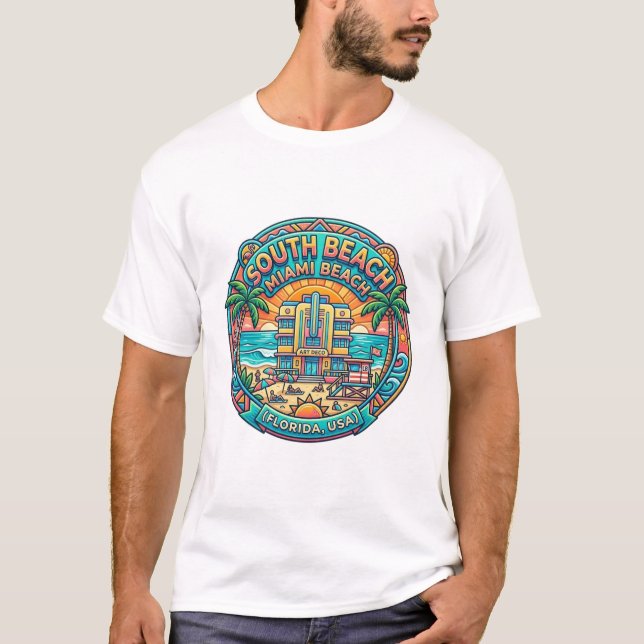 CAMISETA PRAIA SUL DE MIAMI (Frente)