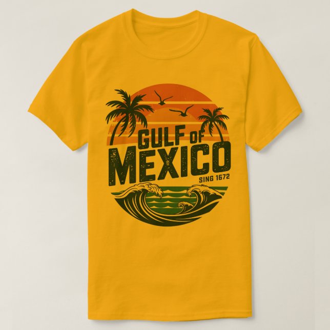 Camiseta Praia Sunset Tee Golfo do México (Frente do Design)