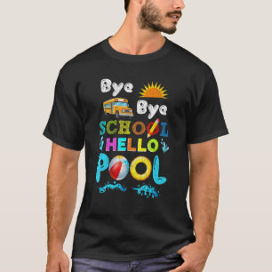 Camiseta Praia Sunset Verão Fim do Ano Escolar Bye School H